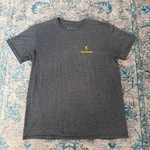 Browning Logo Graphic T-Shirt Men’s L/G Gray Short Sleeve Outdoor Tee